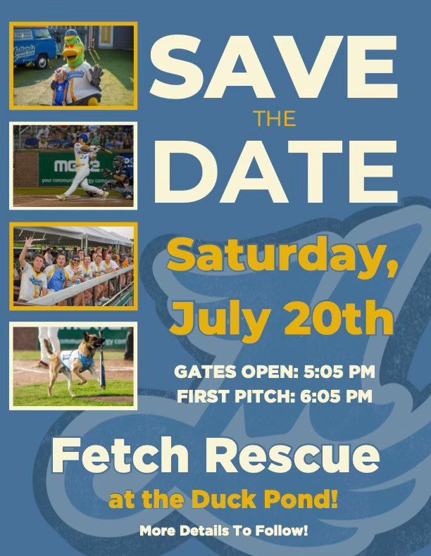 Save the Date! Fetch WI Rescue at the Duck Pond