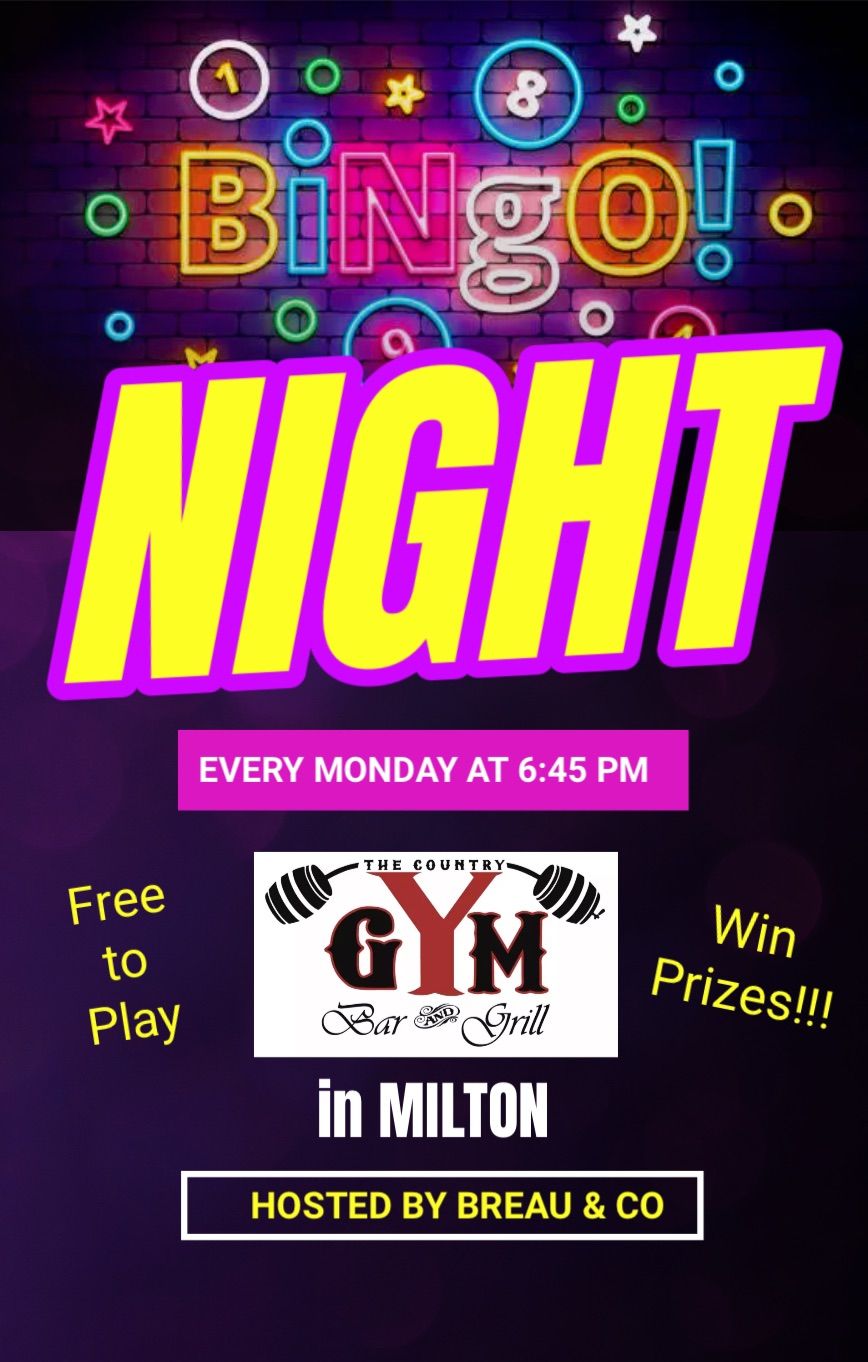 Bingo Night at The Country Gym in Milton