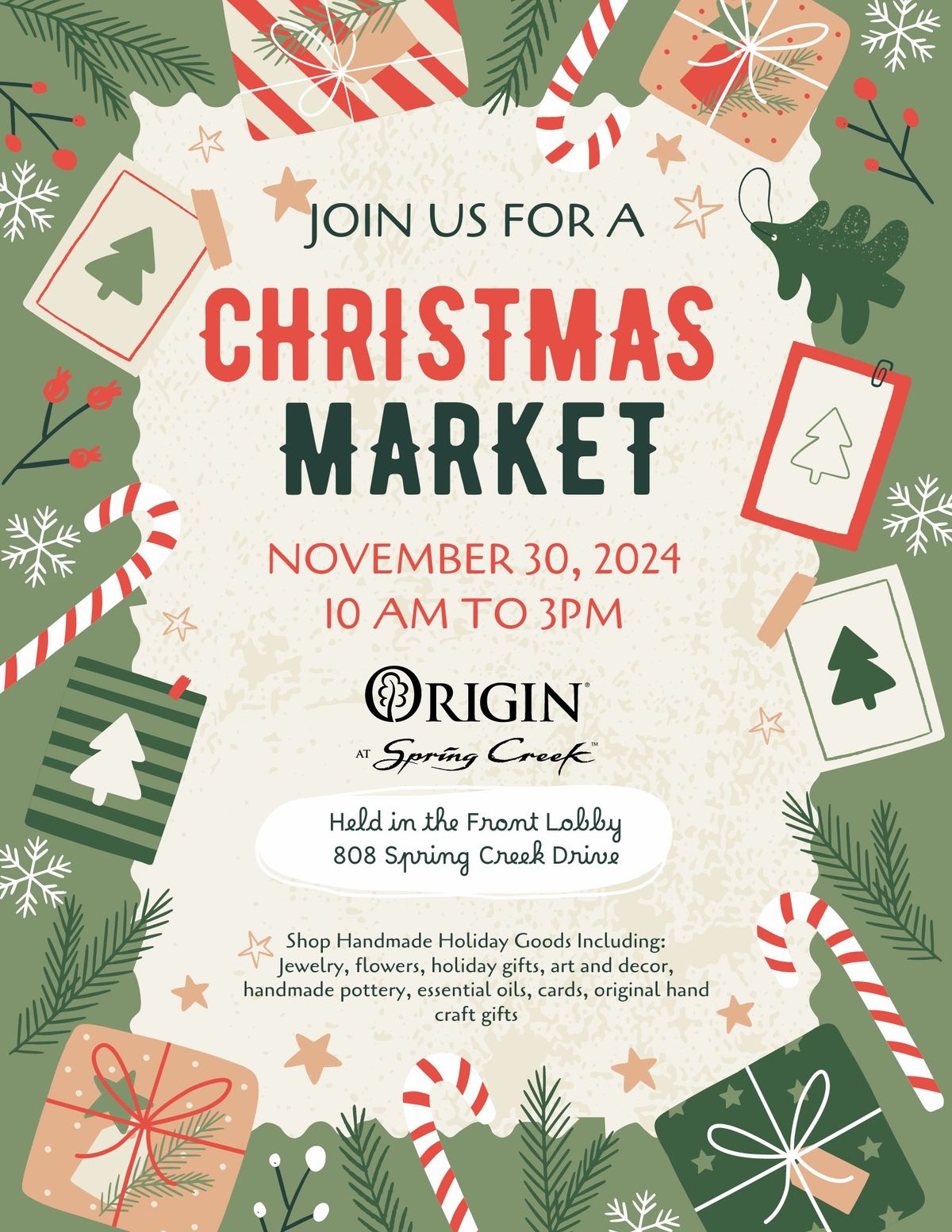 Origin at Spring Creek Christmas Market