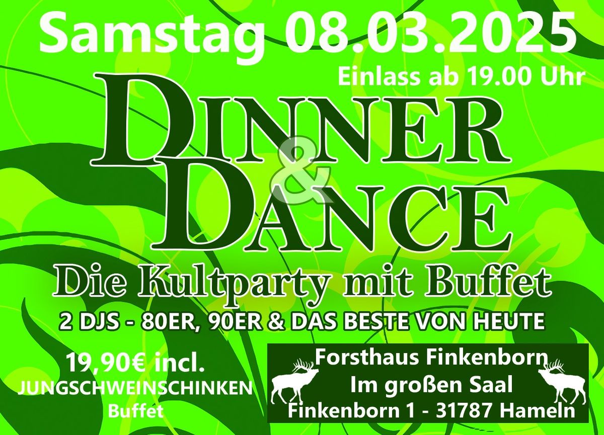 DINNER & DANCE  80er\/90er Party Forsthaus Finkenborn