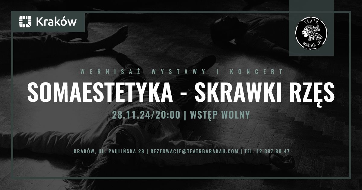 Somaestetyka - Skrawki Rz\u0119s | wernisa\u017c i koncert w BARAKAH