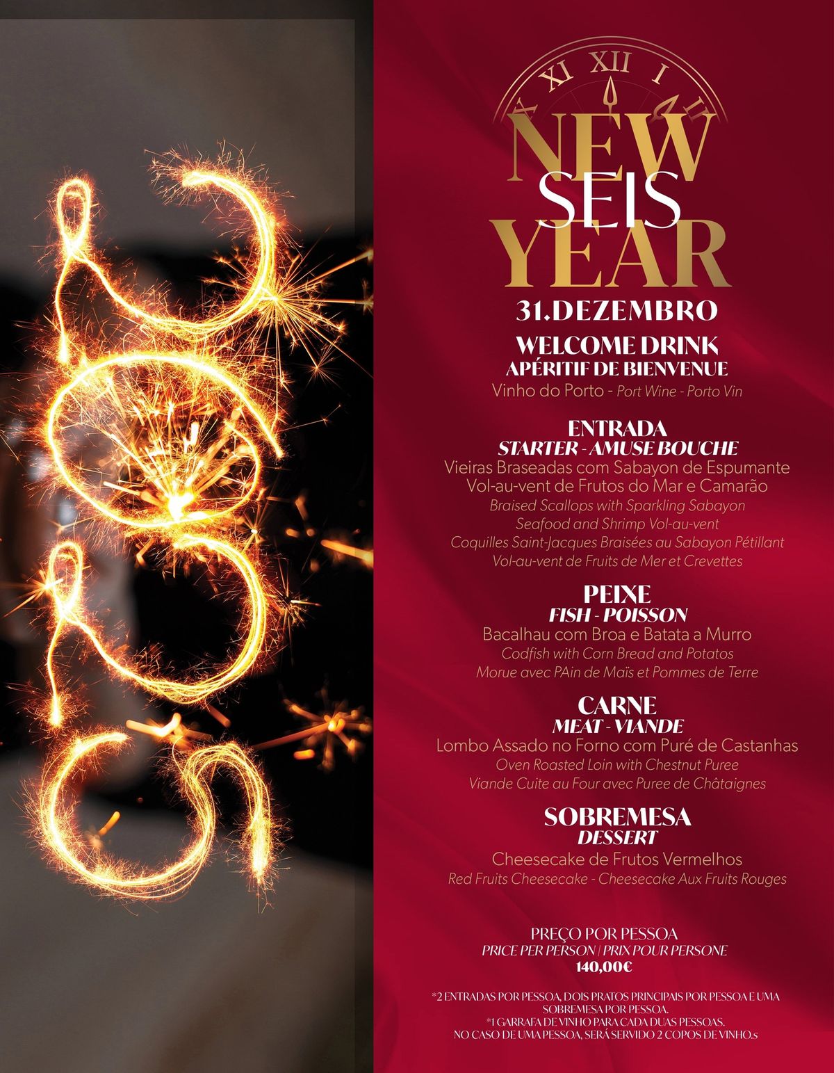 New Year's Eve Celebration at Restaurante Seis