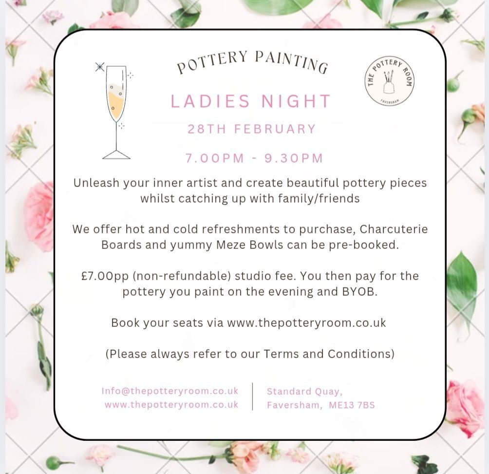 Ladies Night Pottery Painting 