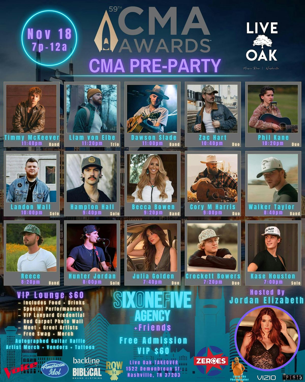 CMA Pre-Party at Live Oak