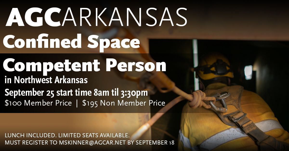 Confined Space Competent Person Training in Northwest Arkansas