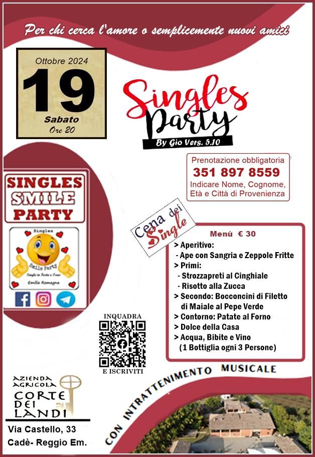 SINGLE PARTY - Reggio Emilia