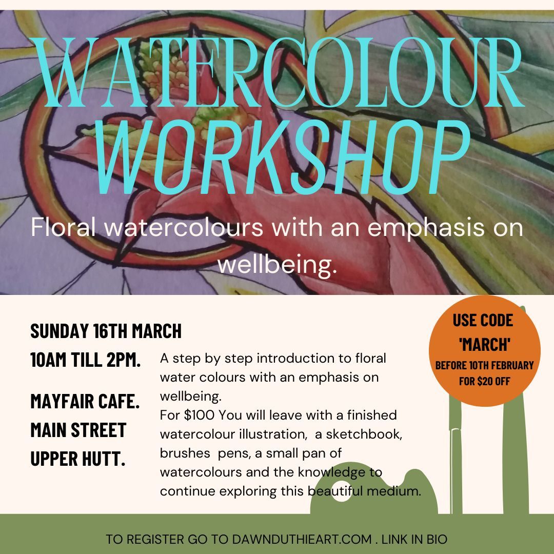 March watercolour workshop.