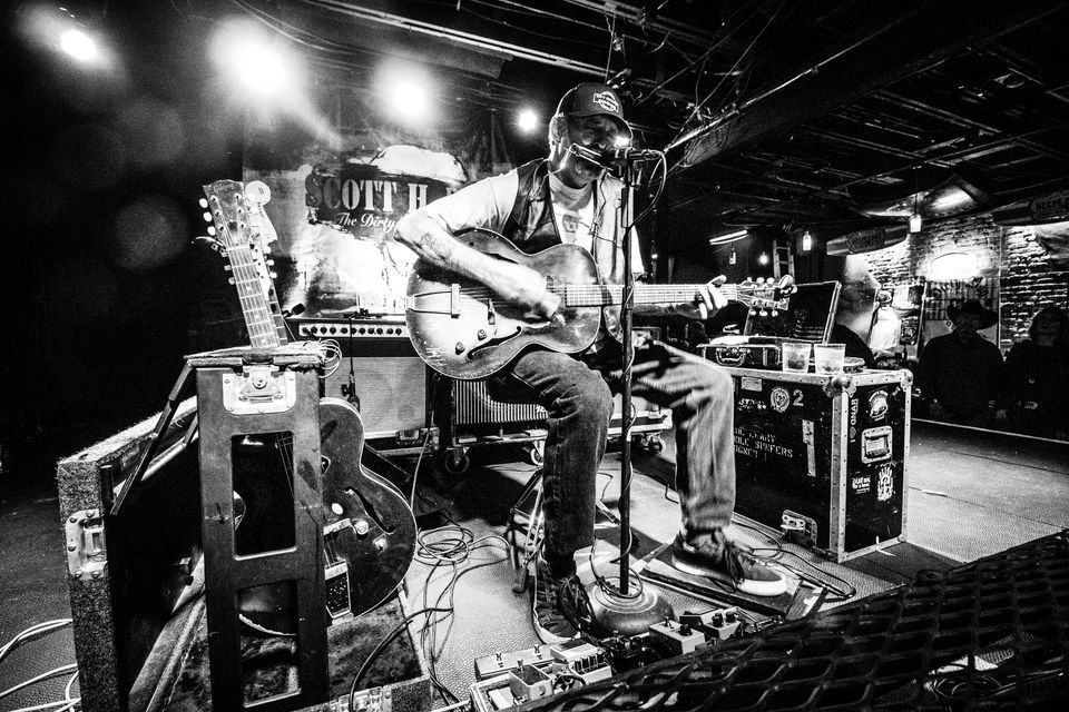 Scott H. Biram w\/ Adam Faucett at Four Quarter Bar