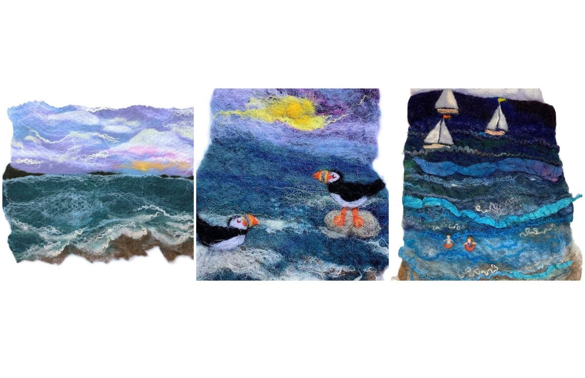 Wet Felted Seascapes with Eve Marshall 