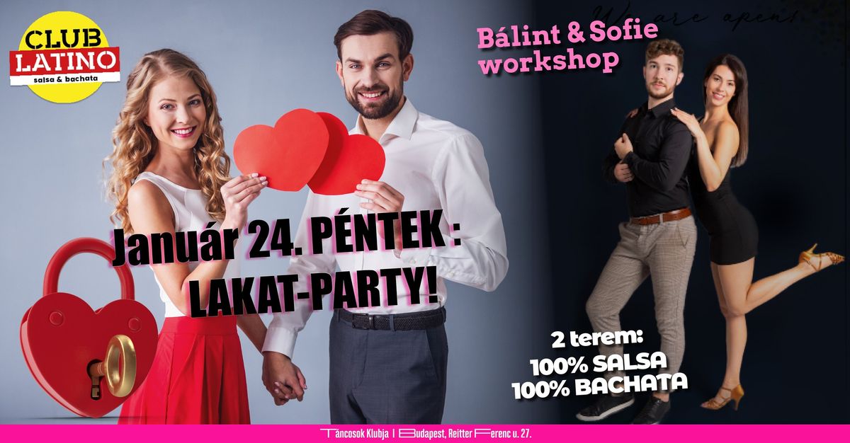 Club Latino - LAKAT-Party! Buli 2 teremben + workshop