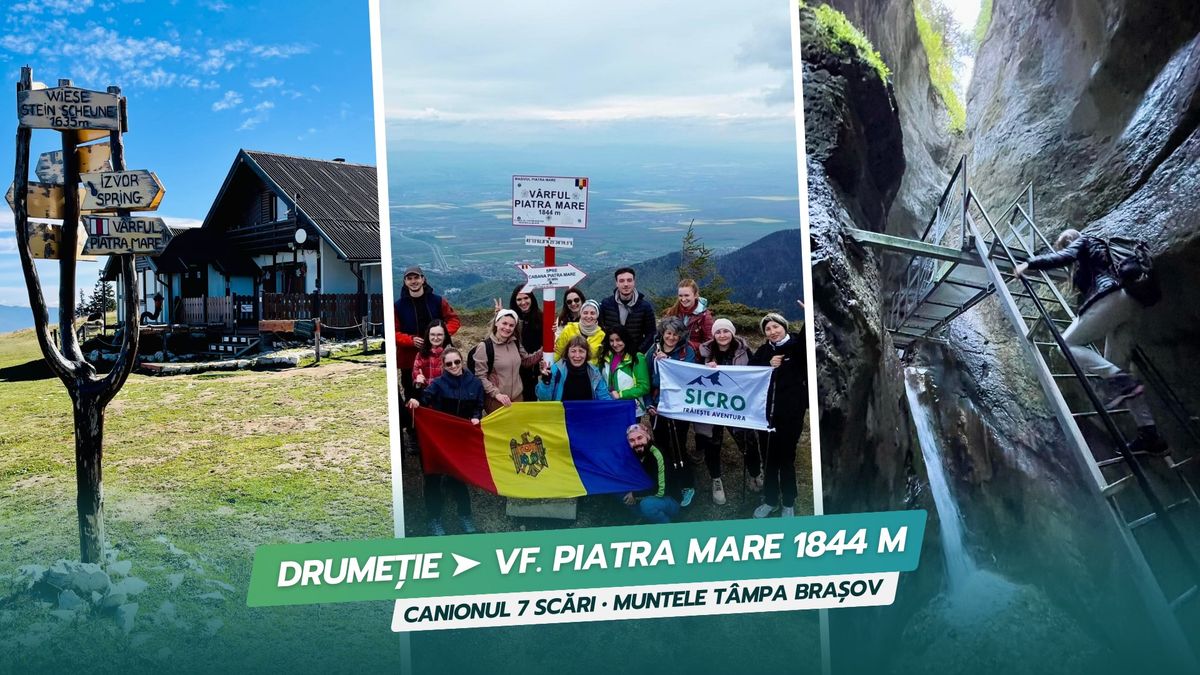 Drume\u021bie \u27a4 Vf. Piatra Mare 1844 m + canionul 7 sc\u0103ri