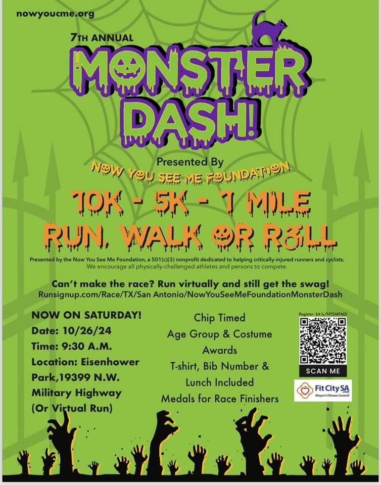 Monster Dash 10k, 5k & 1 Mi. Walk\/Run\/\u267f\ufe0f