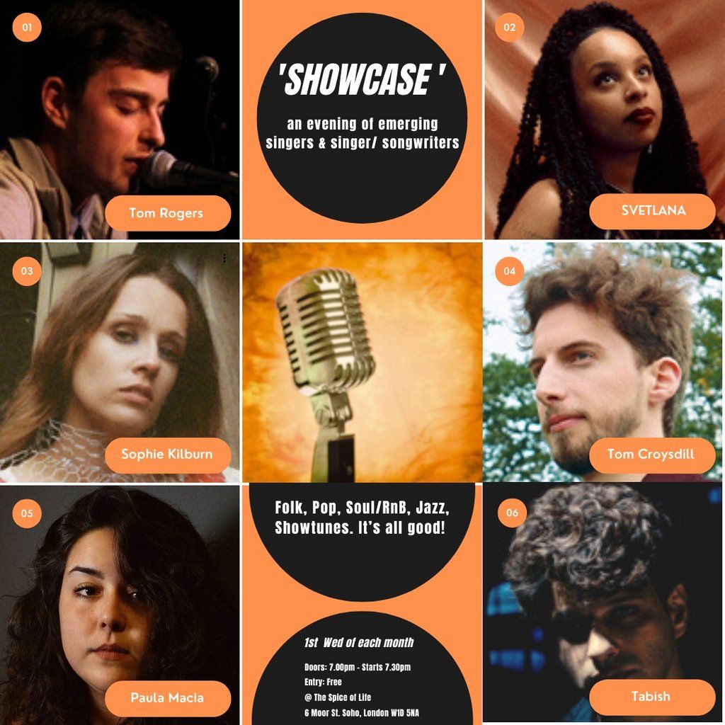 Showcase', an evening of acoustic music @ The Spice of Life