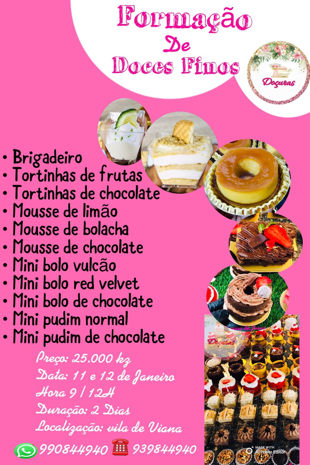 Whorkshop de Doces Finos 