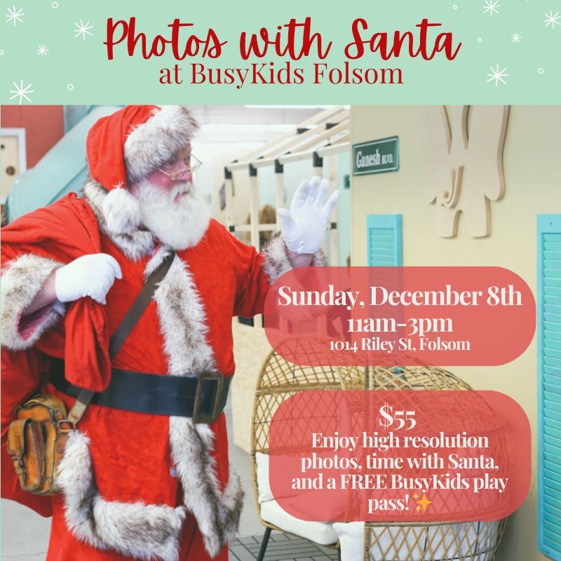 Santa Photos at BusyKids Folsom