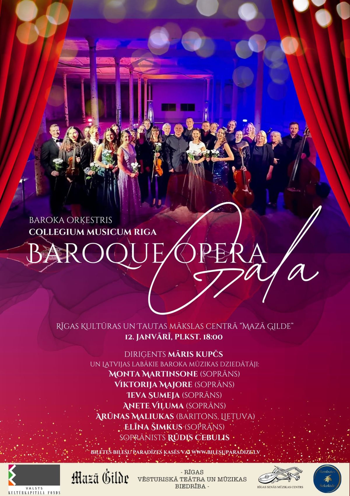 BAROQUE OPERA GALA - skaist\u0101k\u0101s baroka \u0101rijas Latvijas lab\u0101ko baroka dzied\u0101t\u0101ju atska\u0146ojum\u0101