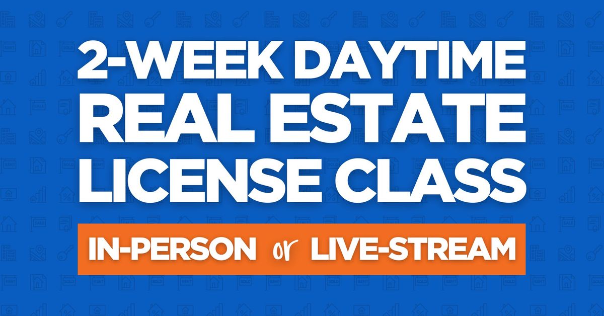 2-week, Weekday Real Estate Pre-License Class