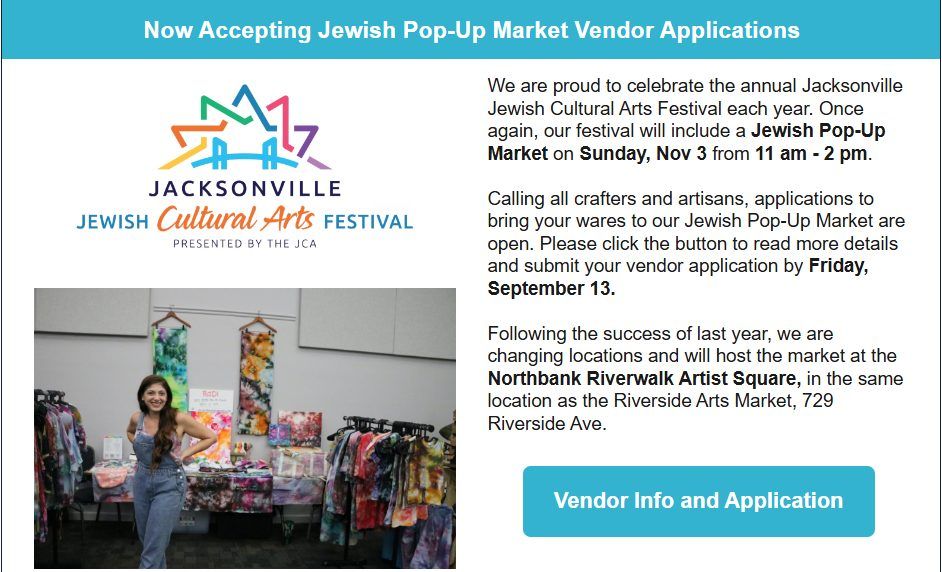 Jacksonville Jewish Cultural Arts Festival by the JCA