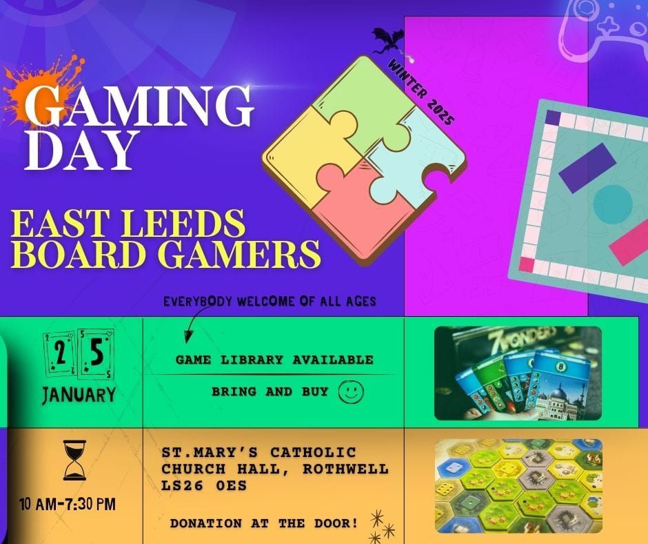 East Leeds Board Gamers Gaming Day