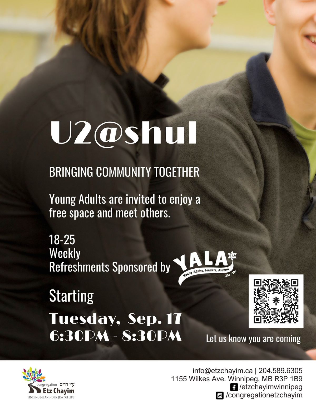 U2@Shul - Weekly Meet Ups for Young Adults 