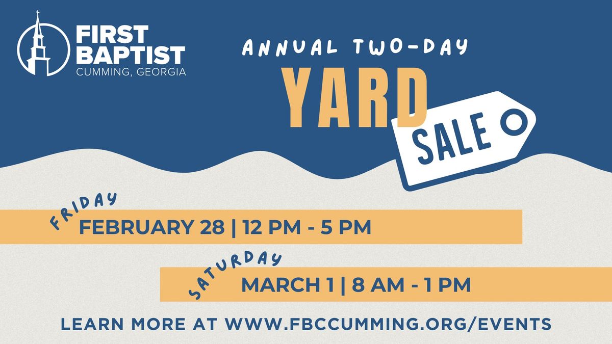 FBC Two-Day Yard Sale