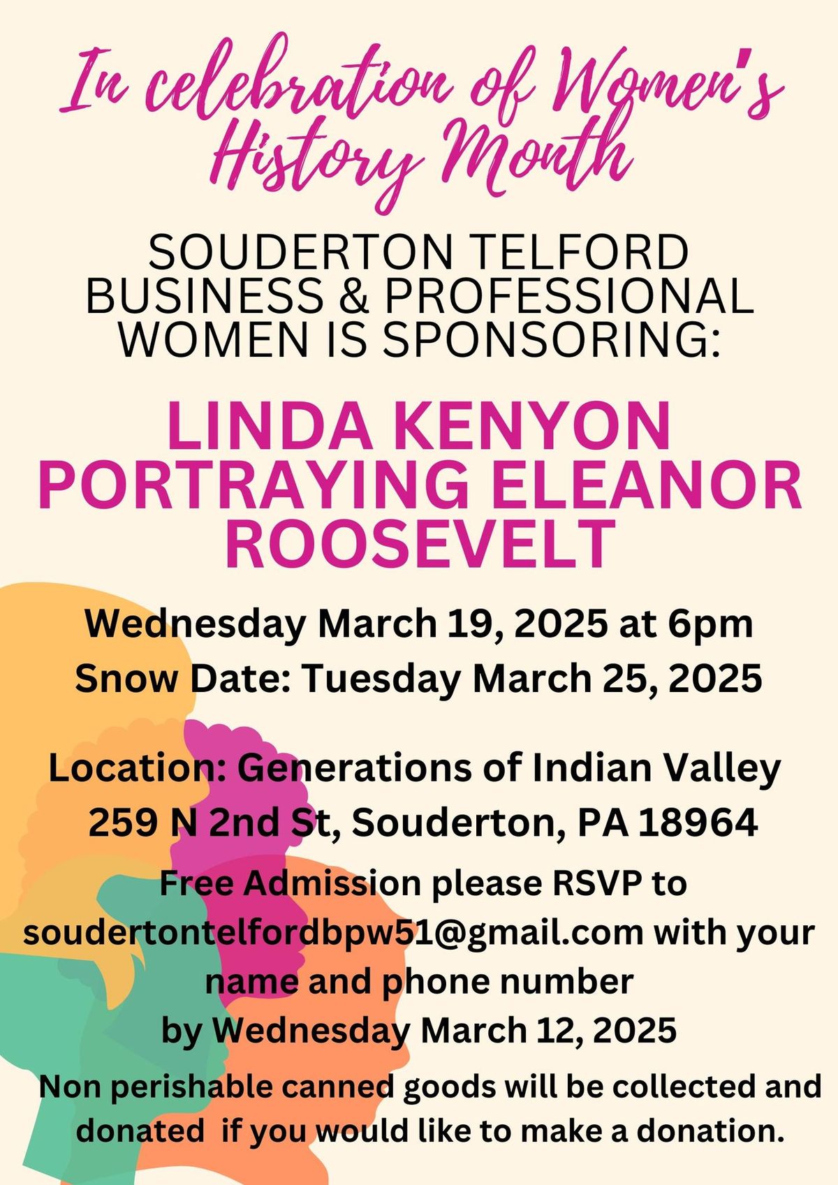 Women's History Month Celebration with Linda Kenyon