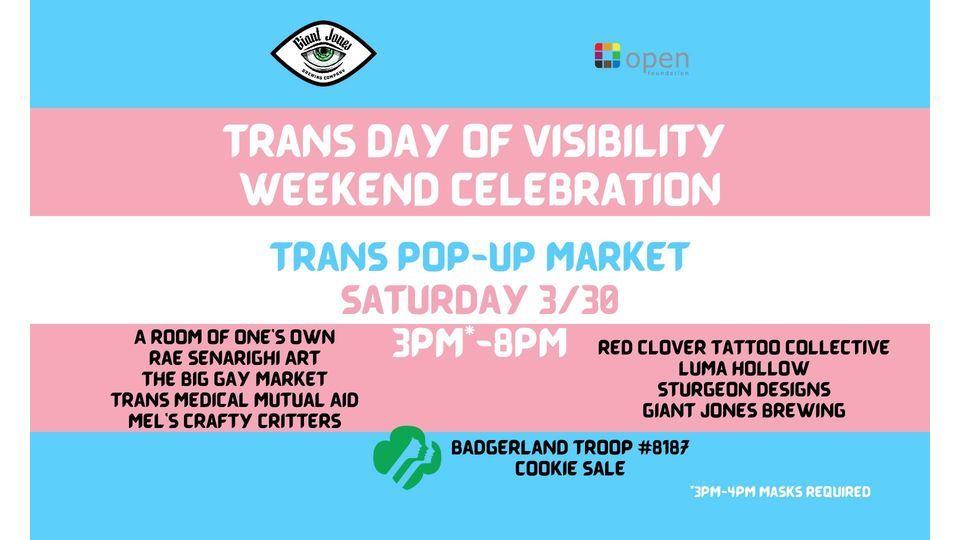 Trans Day of Visibility Weekend Celebration Pop-Up Market