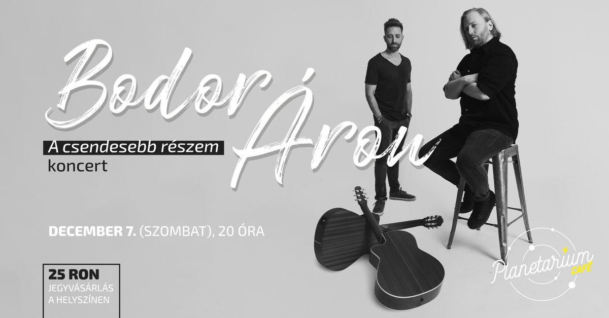 Bodor \u00c1ron \u25aa\ufe0f A csendesebb r\u00e9szem \u25aa\ufe0f Koncert