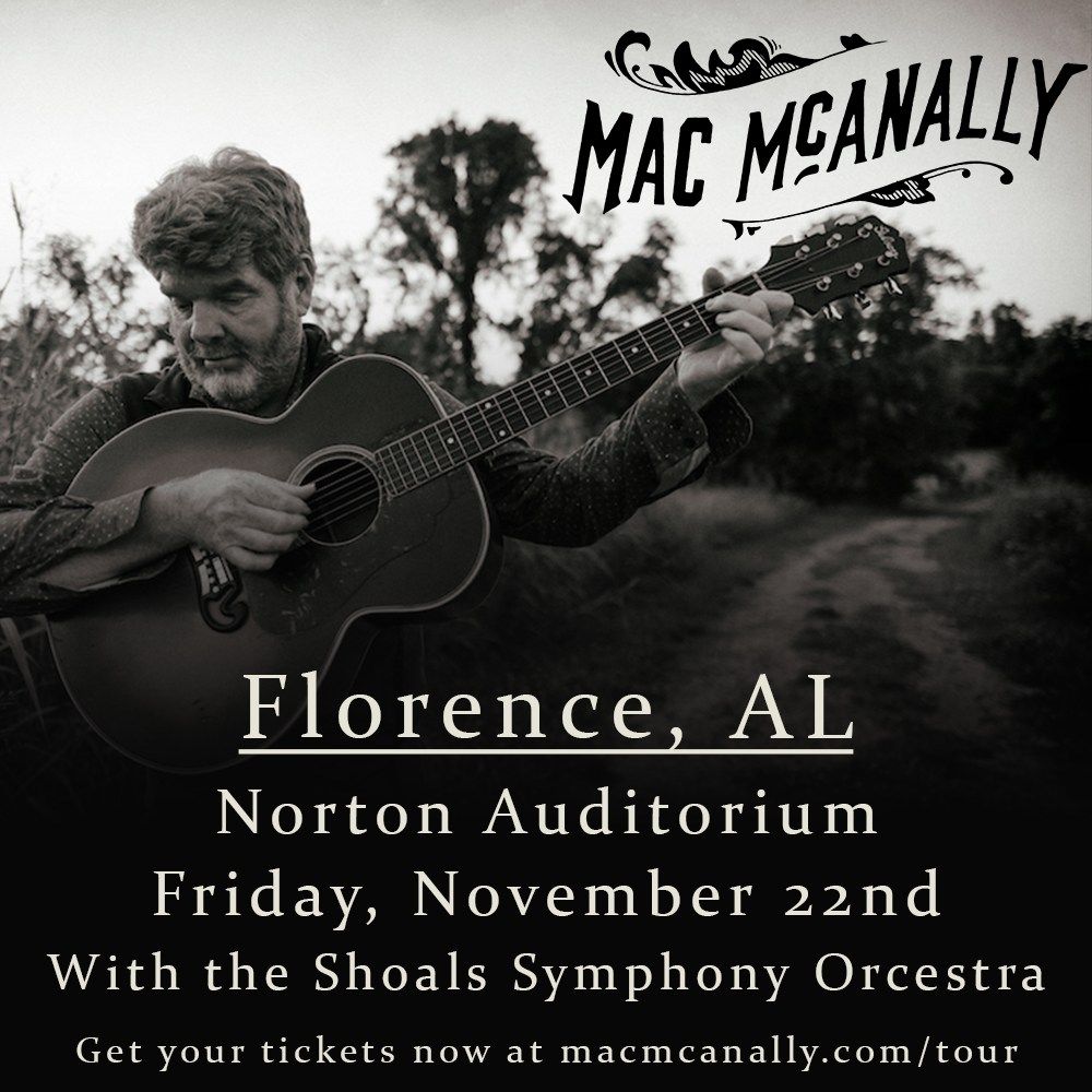 Mac McAnally with the Shoals Symphony Orchestra at the Norton Auditorium