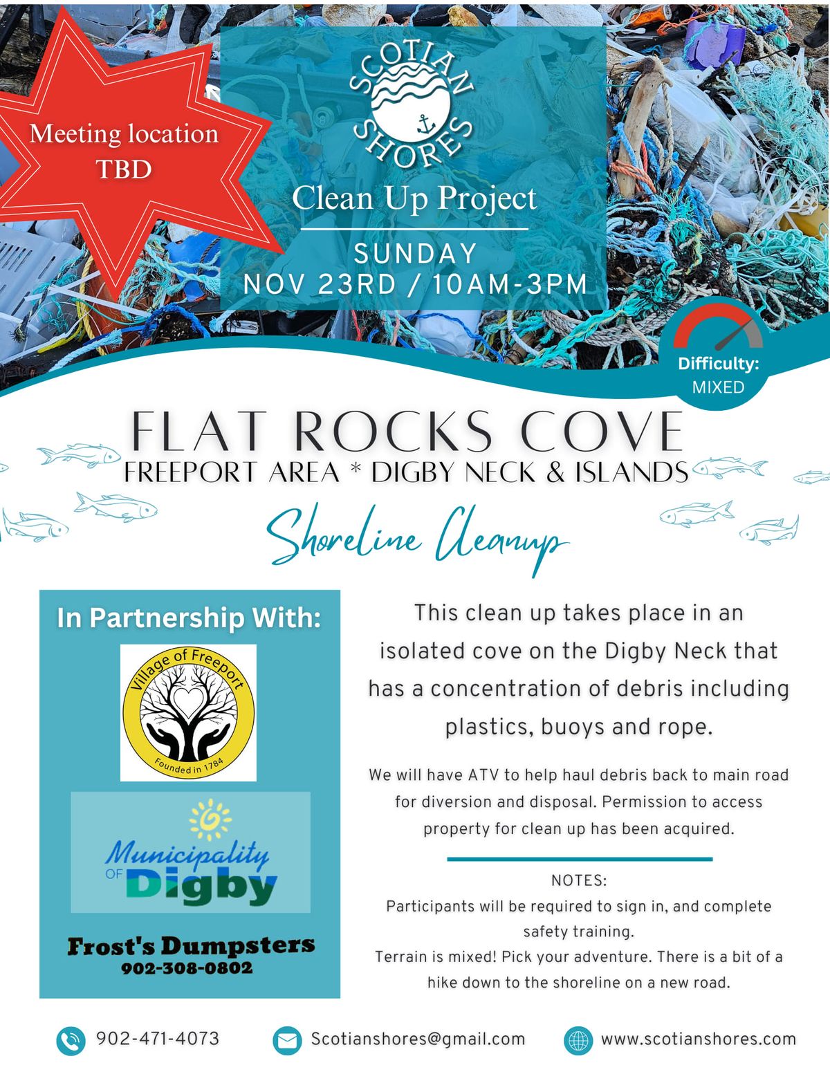 Freeport Area Clean Up - FLAT ROCK COVE