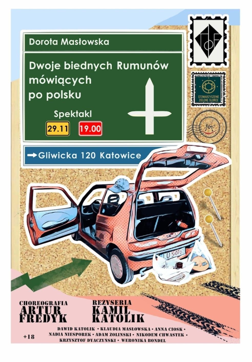 Spektakl Teatru TOF "Dwoje biednych Rumun\u00f3w m\u00f3wi\u0105cych po Polsku