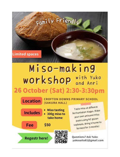 Miso making Workshop 26th Oct 2024