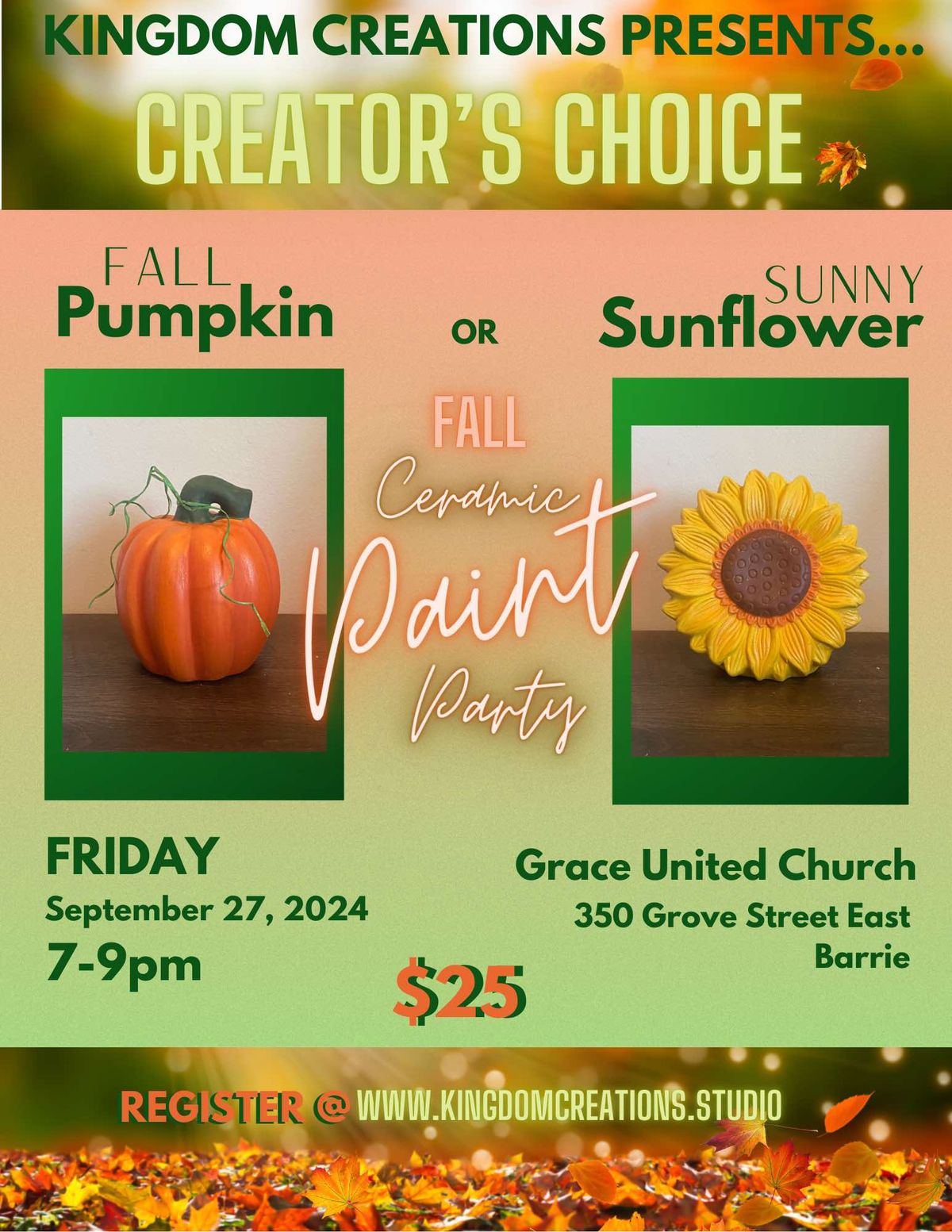 Creator's Choice Fall Ceramic Paint Partu