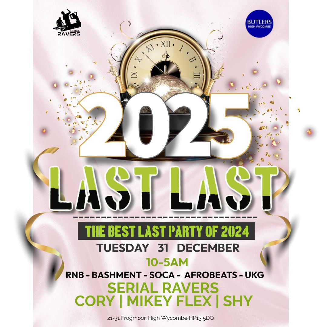 LAST LAST - NYE EXTRAVAGANZA @ BUTLERS, HIGH WYCOMBE