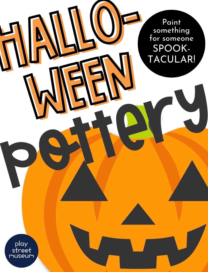 ? Halloween Pottery Paint + Play ? - PLAY STREET FRISCO