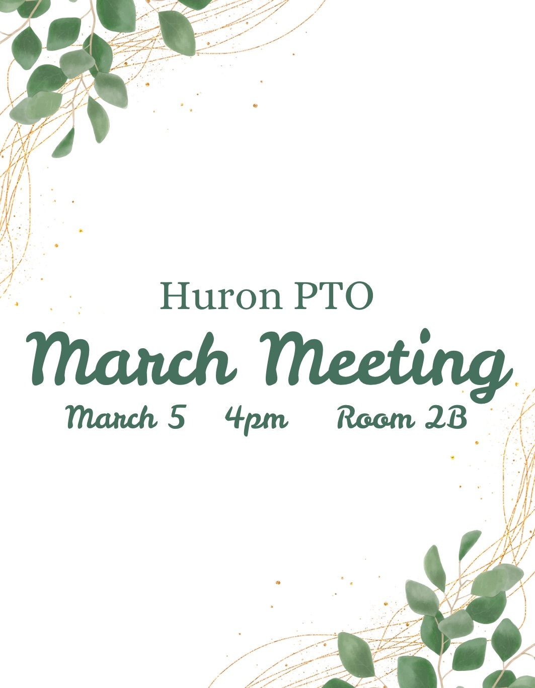 March PTO meeting 