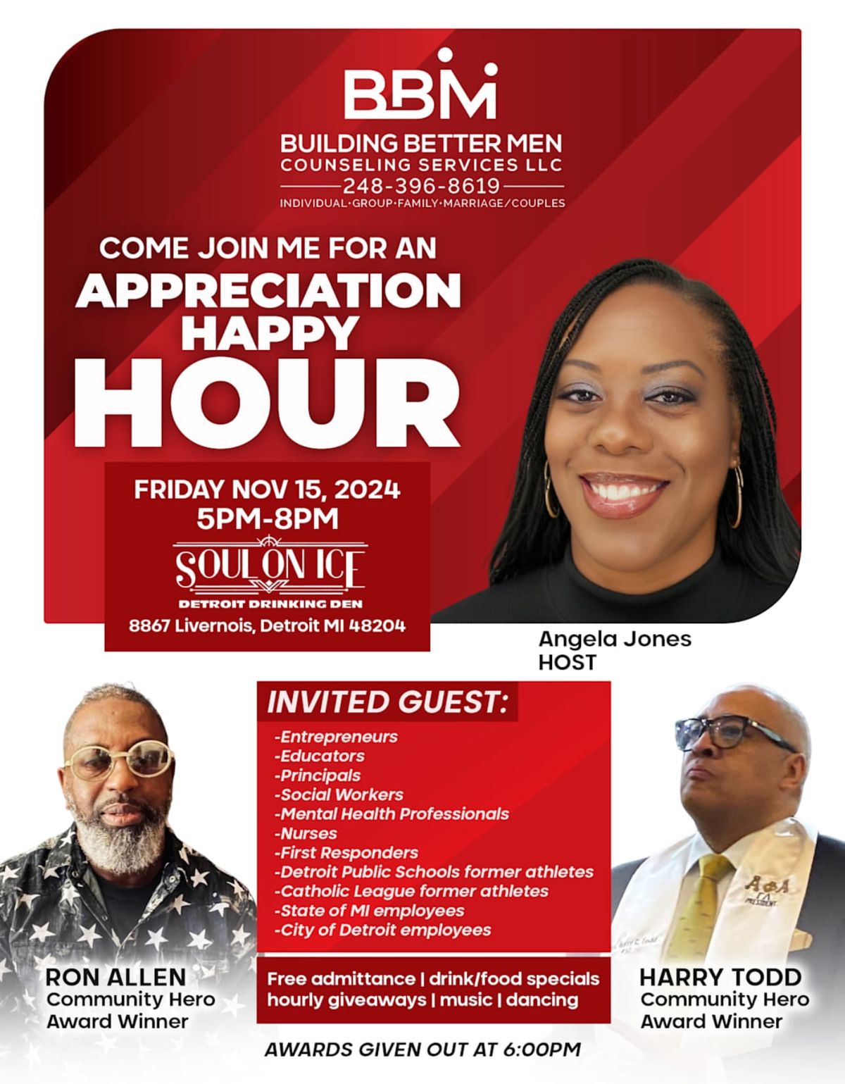 Appreciation Happy Hour - Building Better Men 