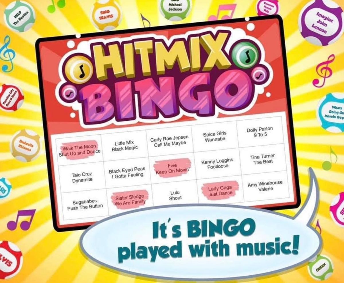 Hitmix Music Bingo with Garry & Zoe Mac 