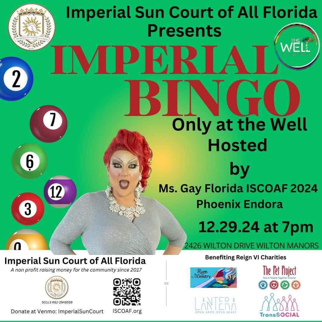 The Imperial Sun Court of All Florida presents Imperial Bingo 