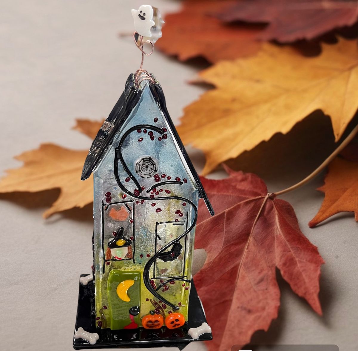 Haunted House in Fused Glass Class 9\/27