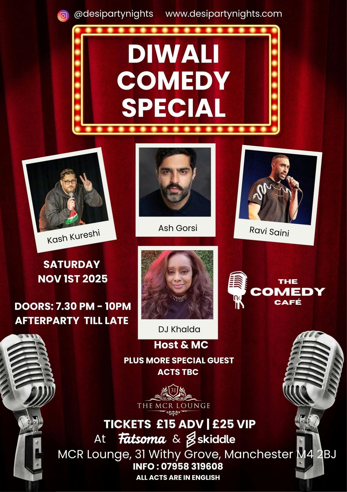 Desi Stand-Up Comedy Night Diwali Special &amp; Afterparty