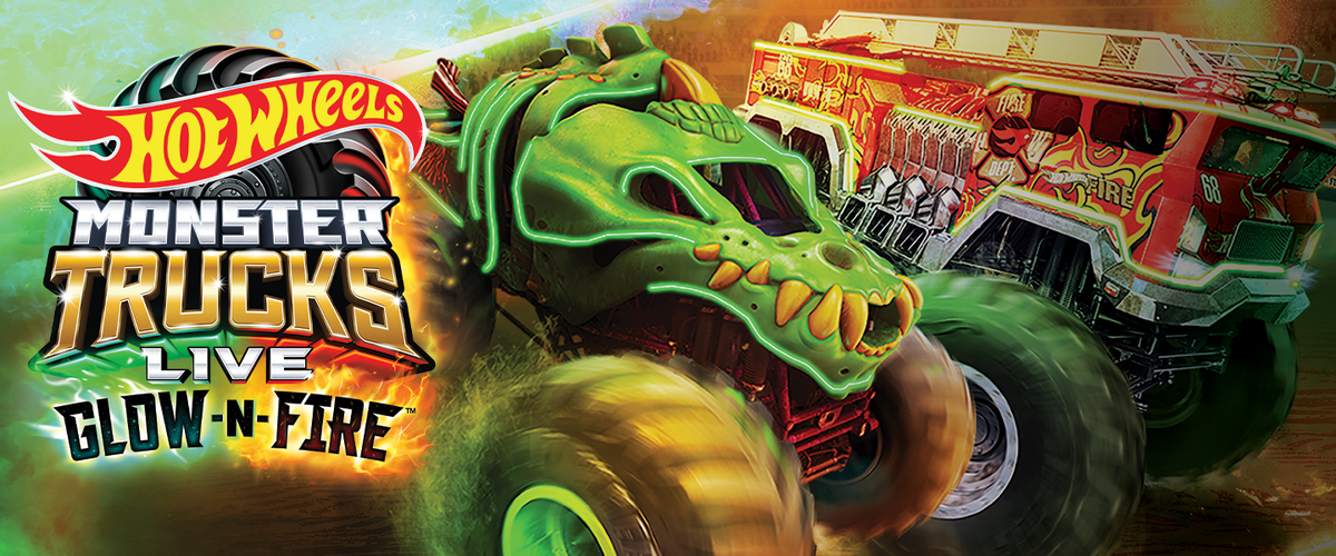 Parking Hot Wheels Monster Trucks Live Glow-N-Fire