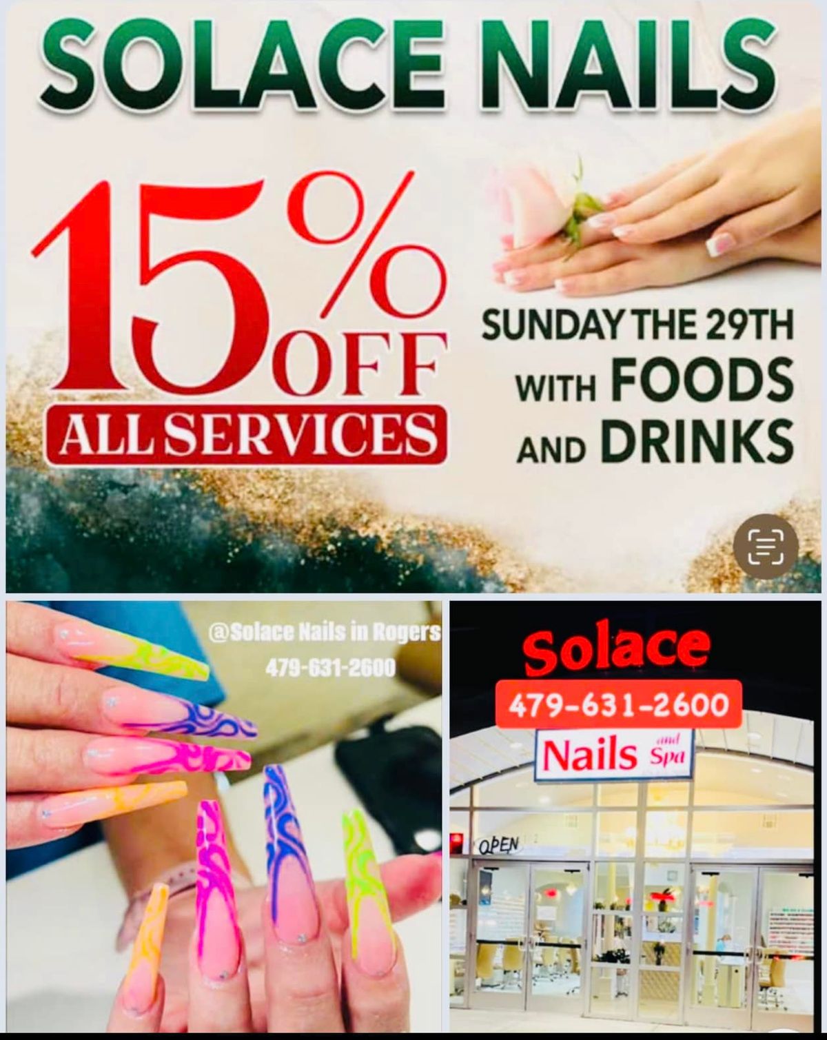 Solace Nails 5th year anniversary 9\/29\/24