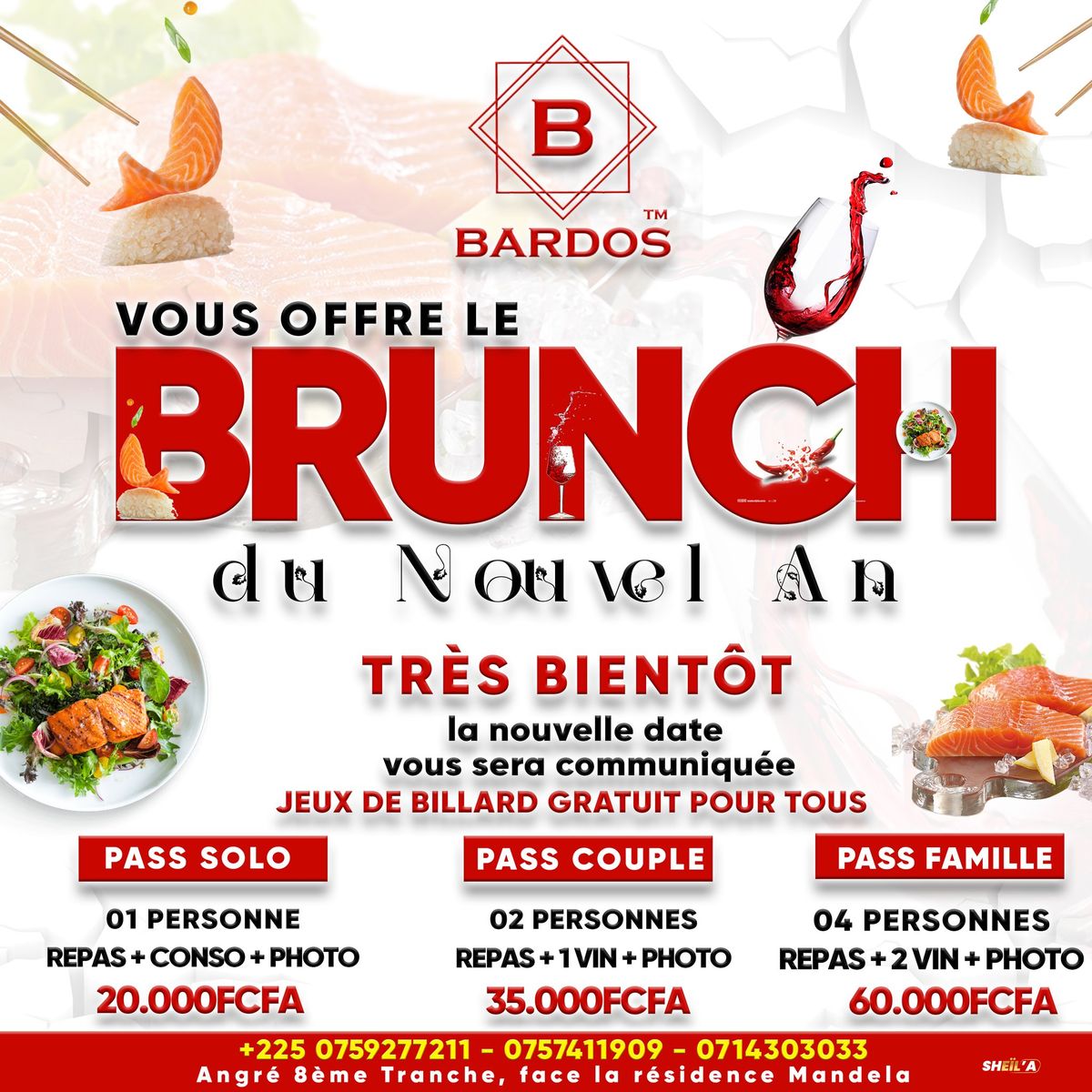 BRUNCH DU NOUVEL AN