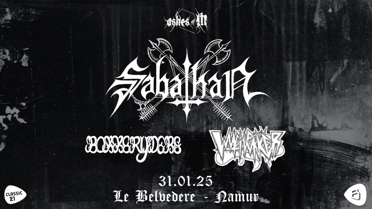 SABATHAN (bel) + Witchfukker (Hol) + Bokkerijders (Bel) @ Belv\u00e9d\u00e8re Namur