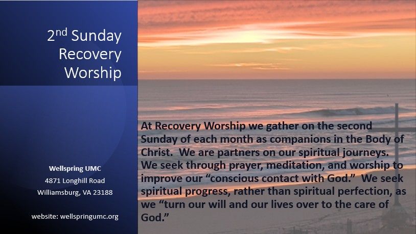 Recovery Worship - In person and live streamed