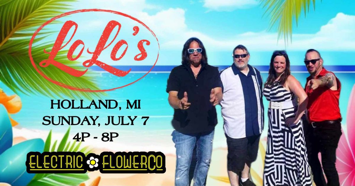 The Electric Flower Co back by the lake at Lolo's!