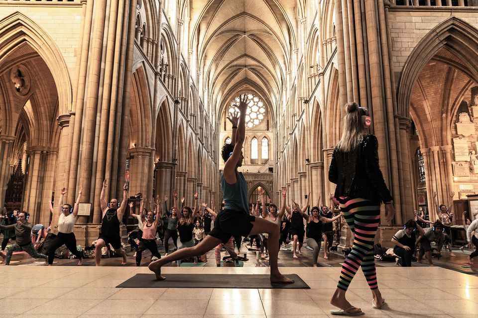 SILENT DISCO YOGA & MEDITATION SESSIONS at TRURO CATHEDRAL! Saturday 27th April 2024 from 5.30pm