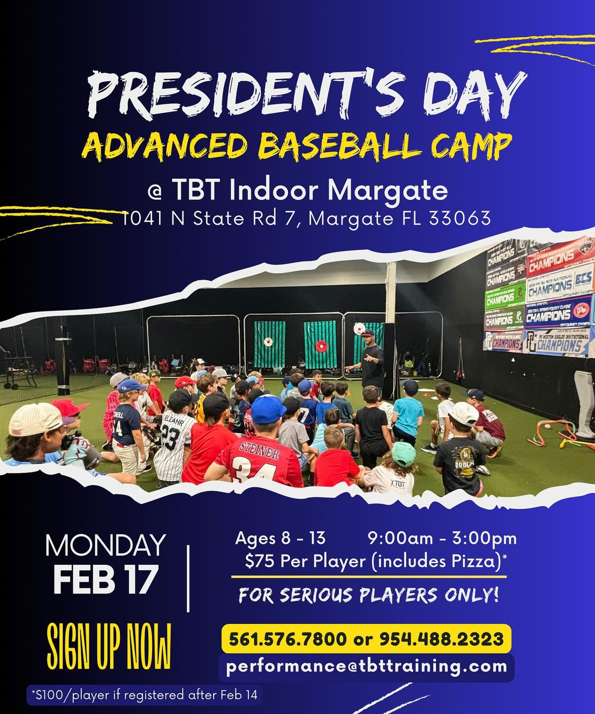 President's Day Baseball Camp