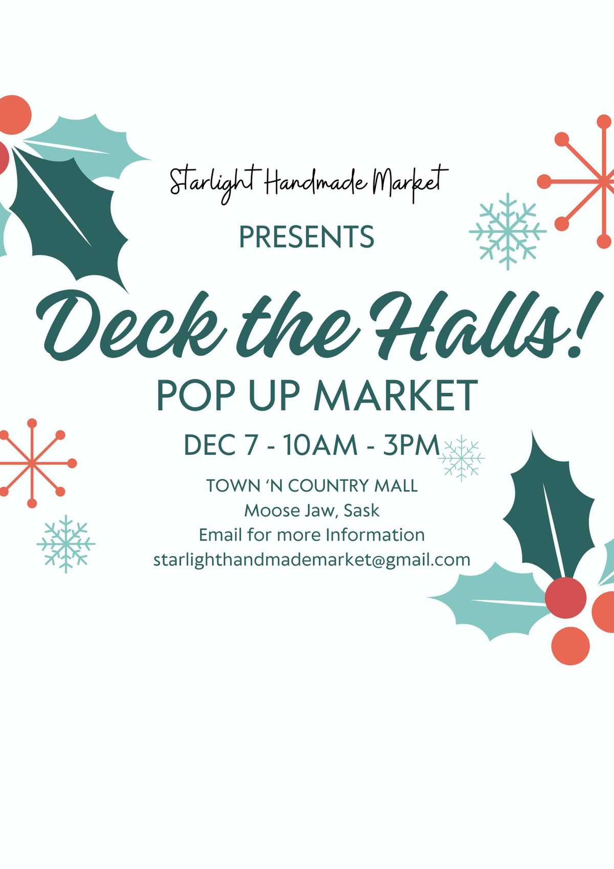 Deck the Halls Pop Up Market